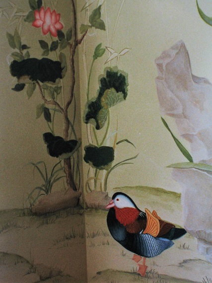 peinture murale tirée d'un ancien papier chinois